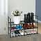 3Tier Wide Metal Shoe Rack Organizer With Dustproof Fabric Shelves For Closet Entryway Dorm Small 3