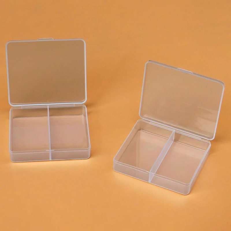 Clear PP Desktop Storage Box Organizer 25 Grid Transparent Jewelry Parts Case For Beads Crafts Scr 3
