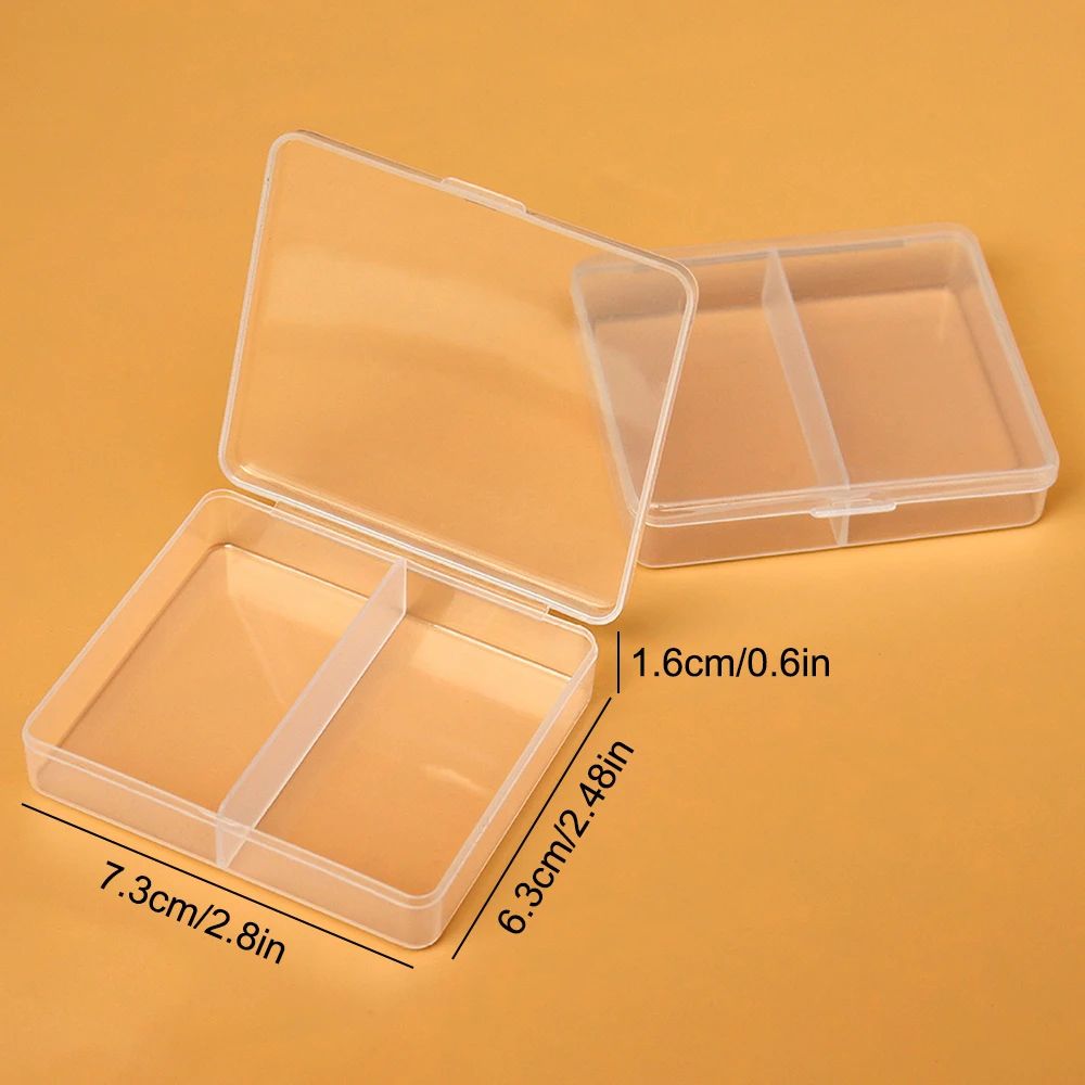 Clear PP Desktop Storage Box Organizer 25 Grid Transparent Jewelry Parts Case For Beads Crafts Scr 4