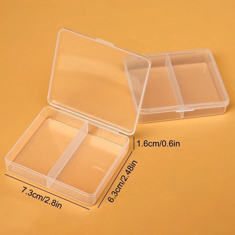 Clear PP Desktop Storage Box Organizer 25 Grid Transparent Jewelry Parts Case For Beads Crafts Scr 4