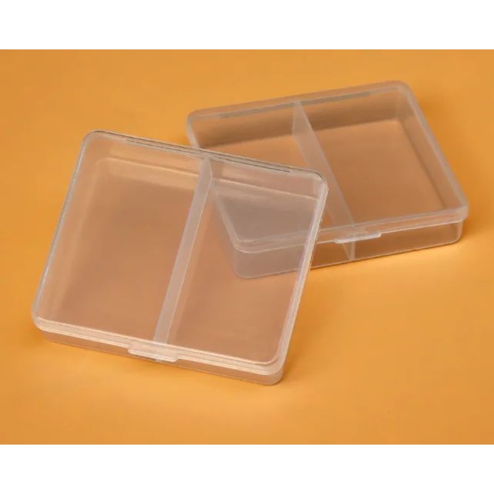 Clear PP Desktop Storage Box Organizer 25 Grid Transparent Jewelry Parts Case For Beads Crafts Scr 7