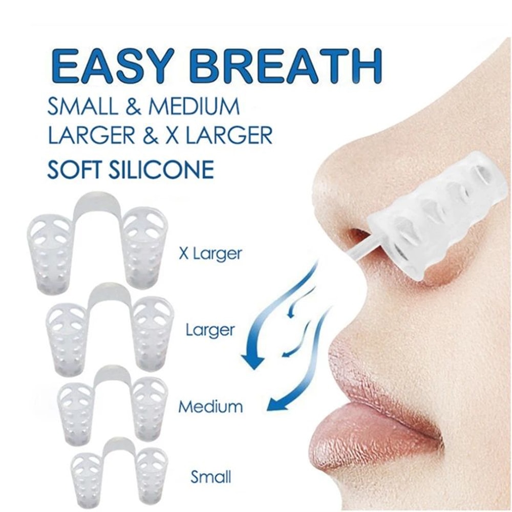 AntiSnoring Nose Clip Set Sleep Aid Device For Easier Breathing Snore Reduction Support Nighttime 0