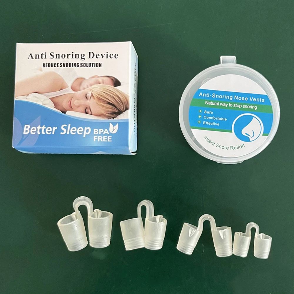 AntiSnoring Nose Clip Set Sleep Aid Device For Easier Breathing Snore Reduction Support Nighttime 6