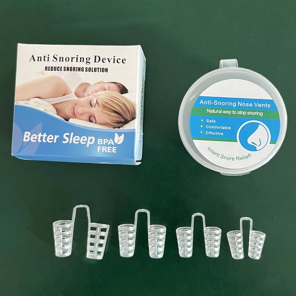 AntiSnoring Nose Clip Set Sleep Aid Device For Easier Breathing Snore Reduction Support Nighttime 7