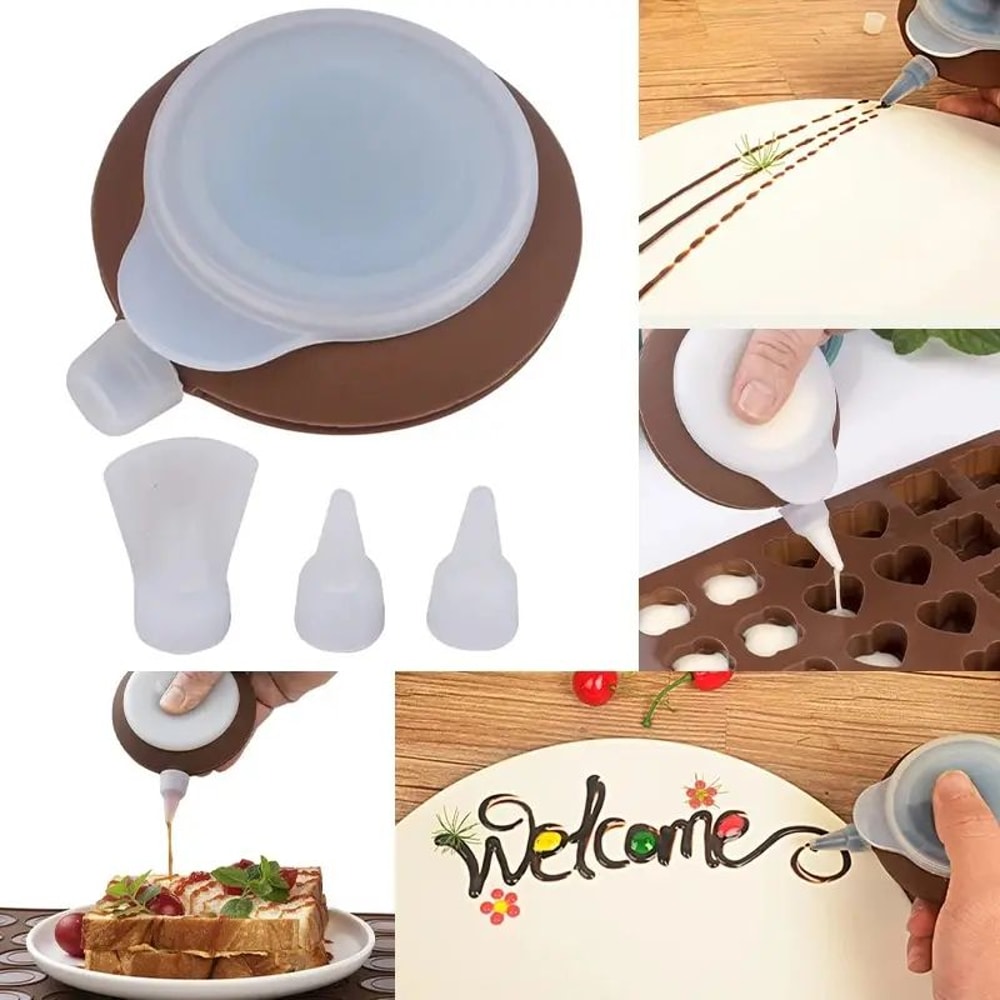 Silicone Frosting Piping Nozzle Set For Cake Decoration Macarons Patterned Cream Tips Baking Acces 5