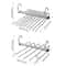 Foldable Stainless Steel Pants Hanger SpaceSaving Trouser Rack With AntiSlip Clips For Closet Wardr 4