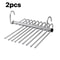 Foldable Stainless Steel Pants Hanger SpaceSaving Trouser Rack With AntiSlip Clips For Closet Wardr 9