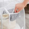 Foldable Mesh Laundry Basket With Handles Portable Breathable Dirty Clothes Hamper For Bedroom Bat 3