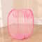 Foldable Mesh Laundry Basket With Handles Portable Breathable Dirty Clothes Hamper For Bedroom Bat 7