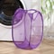 Foldable Mesh Laundry Basket With Handles Portable Breathable Dirty Clothes Hamper For Bedroom Bat 8