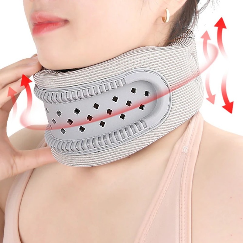 Adjustable Cervical Neck Brace For Posture Correction Forward Head Support Breathable Neck Protecto 5