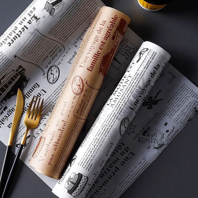 8M Heavy Duty Nonstick Parchment Paper Roll With Slide Cutter Oil Absorbing Baking Paper For Bread 0