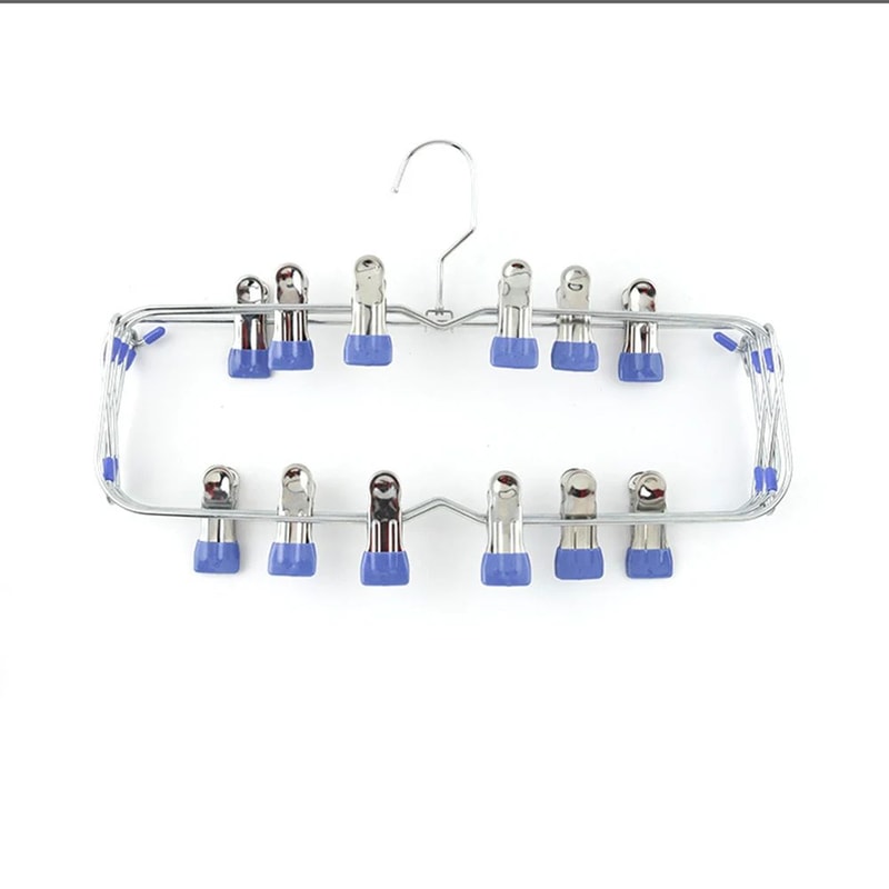 Foldable MultiLayer Pants Hanger Rack Anti Slip Seamless Wardrobe Organizer For Trousers Skirts Sca 4