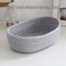 Hand Woven Cotton Rope Storage Basket Boat Shaped Organizer Bin For Toys Cosmetics Office Supplies 3
