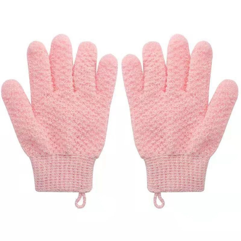 Exfoliating Bath Gloves Five Finger Body Scrub Mitts Deep Cleaning Shower Gloves For Women Men Trav 7