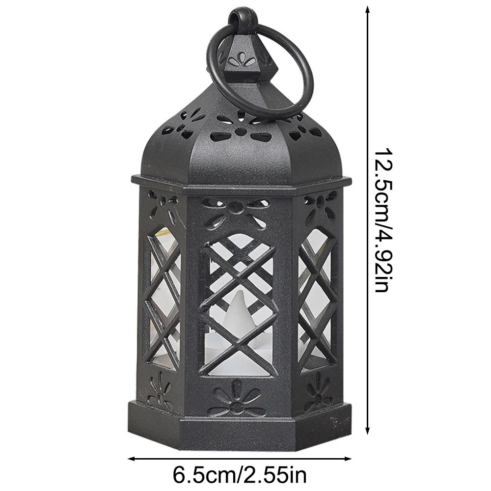 Vintage LED Candle Lantern Flameless Flickering Hanging Light For Indoor Outdoor Garden Party Festi 4