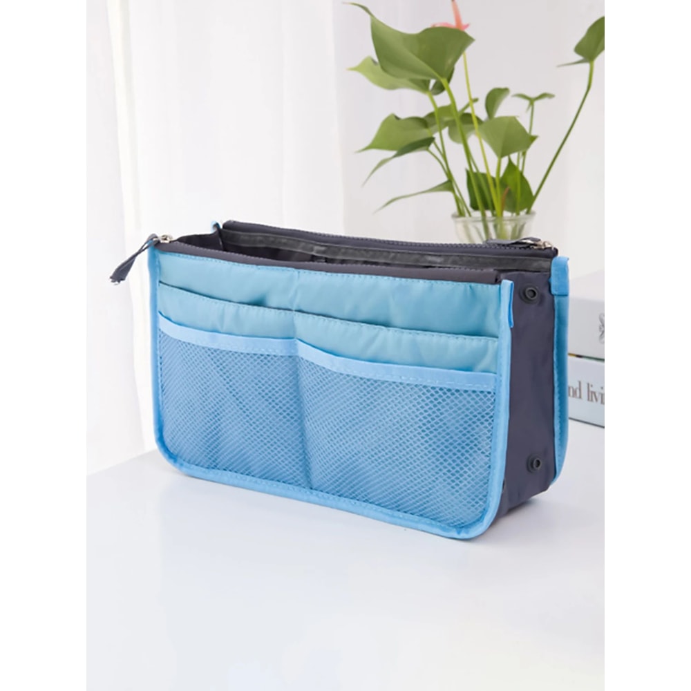 Korean Folding Makeup Storage Bag Large Capacity Double Zipper Travel Organizer For Cosmetics Toile 0