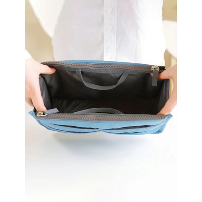 Korean Folding Makeup Storage Bag Large Capacity Double Zipper Travel Organizer For Cosmetics Toile 3