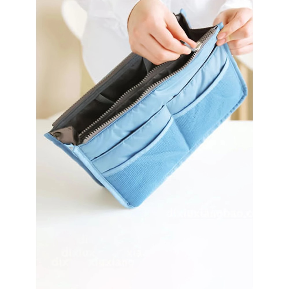 Korean Folding Makeup Storage Bag Large Capacity Double Zipper Travel Organizer For Cosmetics Toile 5