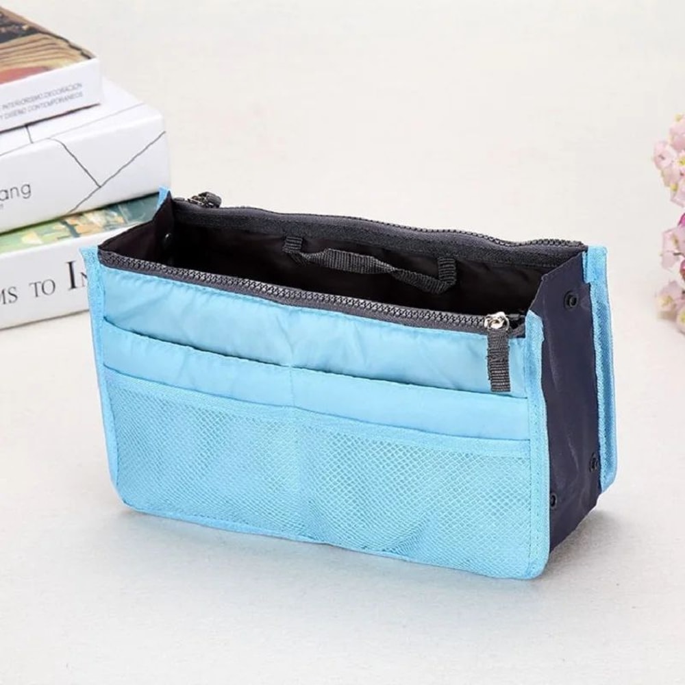 Korean Folding Makeup Storage Bag Large Capacity Double Zipper Travel Organizer For Cosmetics Toile 7