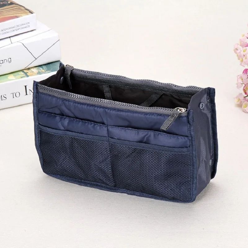 Korean Folding Makeup Storage Bag Large Capacity Double Zipper Travel Organizer For Cosmetics Toile 8