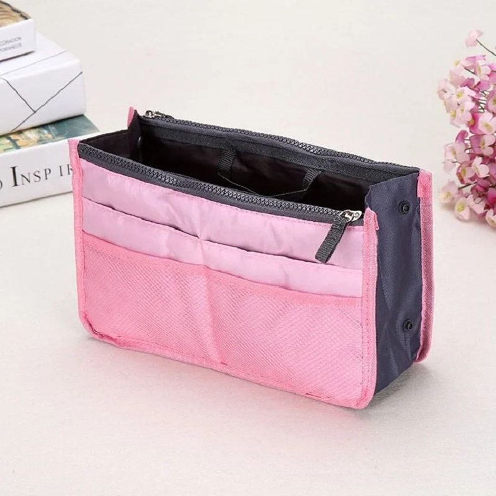 Korean Folding Makeup Storage Bag Large Capacity Double Zipper Travel Organizer For Cosmetics Toile 10