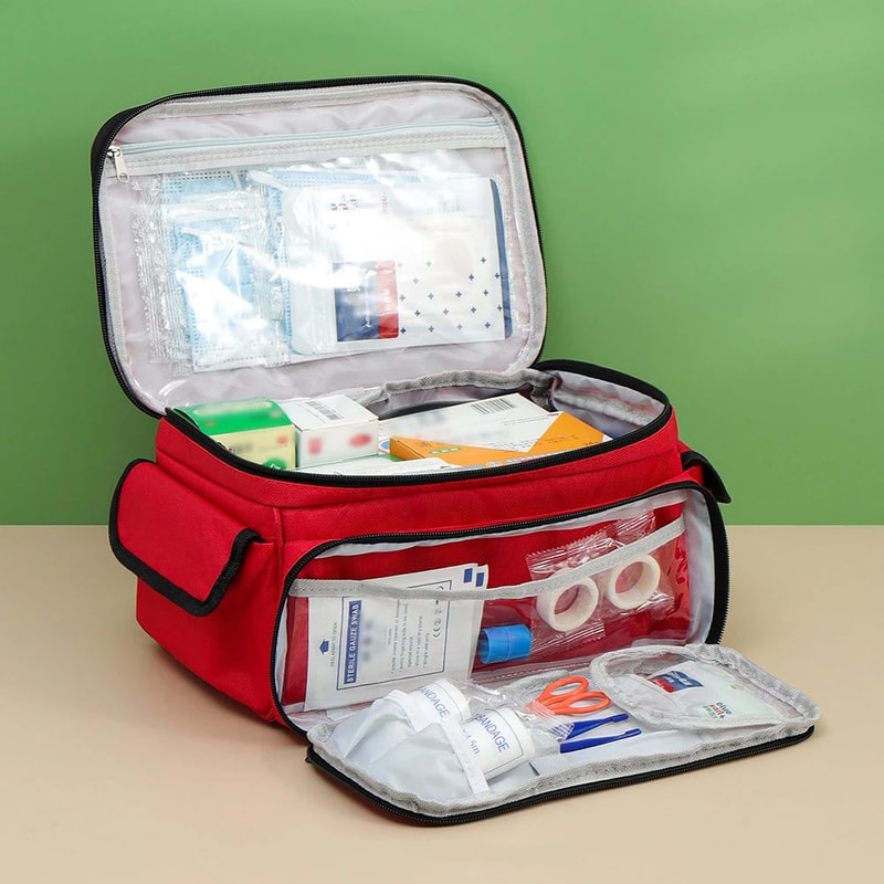 Oxford Cloth First Aid Kit Bag 3Piece Set Large Capacity Portable Medicine Organizer Travel Medical 2
