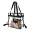 Clear PVC Tote Bag Waterproof Transparent Large Capacity Gym Swim Travel Carryall With Reinforced H 0