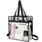 Clear PVC Tote Bag Waterproof Transparent Large Capacity Gym Swim Travel Carryall With Reinforced H 4
