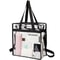 Clear PVC Tote Bag Waterproof Transparent Large Capacity Gym Swim Travel Carryall With Reinforced H 4