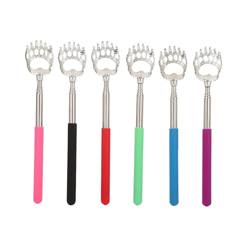 Bear Claw Stainless Steel Back Scratcher Retractable Itching Massager Portable Telescopic Scratch T 0