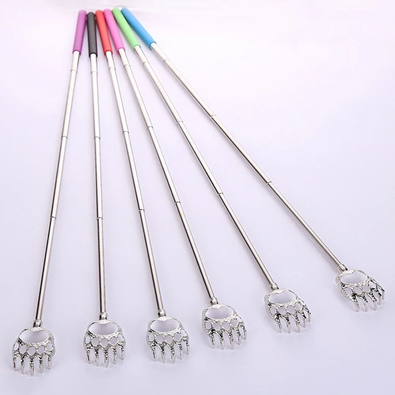 Bear Claw Stainless Steel Back Scratcher Retractable Itching Massager Portable Telescopic Scratch T 3