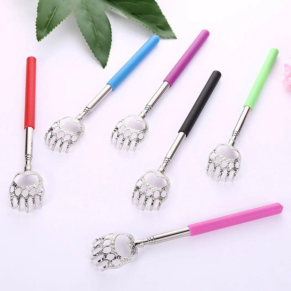 Bear Claw Stainless Steel Back Scratcher Retractable Itching Massager Portable Telescopic Scratch T 4