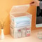 Portable Transparent Flip Storage Box Thickened Mask Case Pill Organizer For Jewelry Earrings Cosme 6