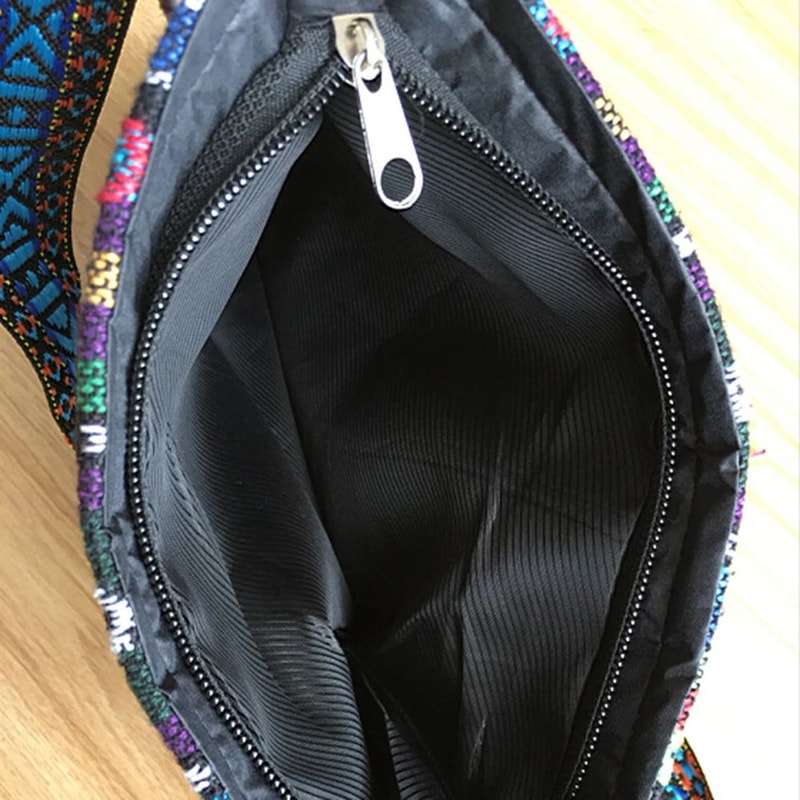 Retro Ethnic Embroidered Crossbody Bag Vintage Beaded Tassel Shoulder Purse For Women Handmade Wove 3