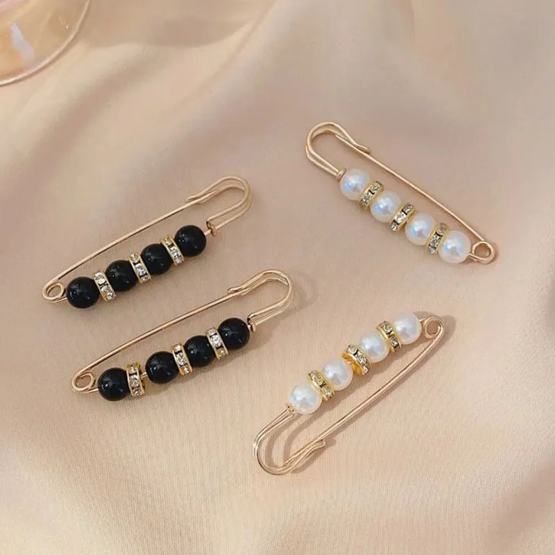 Pearl Brocade Waist Adjustment Buckle For Uniforms Dresses NoSew Waist Extender Clip Decorative B 3