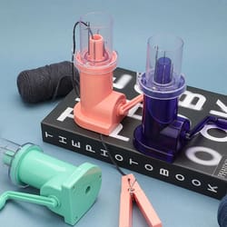 hand cranked rope knitting machine – semi-automatic mini weaving tool for diy crafts, cord making & sewing projects
