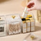 Acrylic Transparent Makeup Storage Box Dustproof Cotton Swab Holder Organizer For Lipstick Cosmeti 1