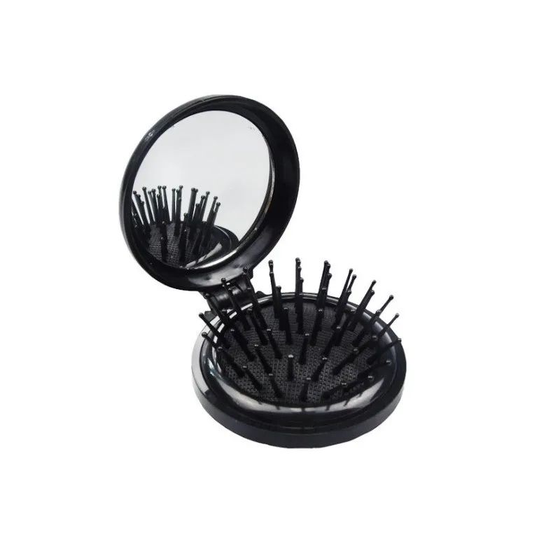 Portable Folding Pocket Hair Brush With Mirror Air Cushion Massage Comb Travel Compact Flip Stylin 6