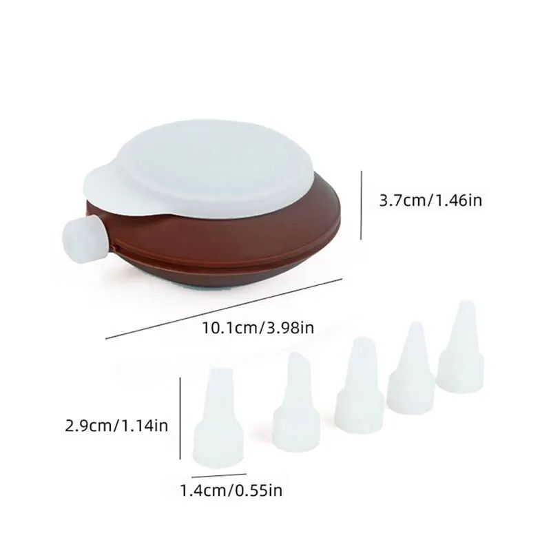 Silicone Macaron Pattern Cream Piping Nozzle Set Decorative Cake Frosting Tips For Cookies Pastrie