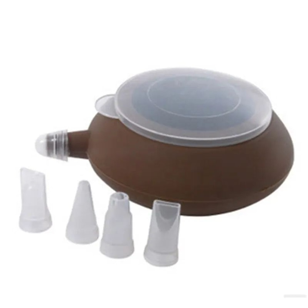 Silicone Macaron Pattern Cream Piping Nozzle Set Decorative Cake Frosting Tips For Cookies Pastrie