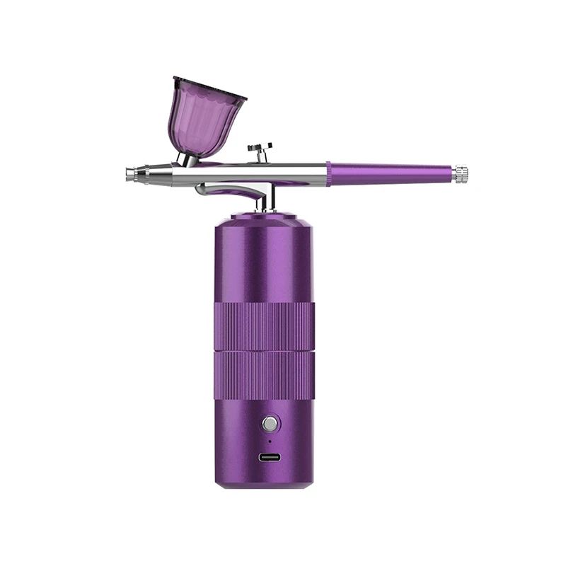 USB Rechargeable Nano Oxygen Spray Gun High Pressure MultiFunction Airbrush For Tattoos Nails Cake 9