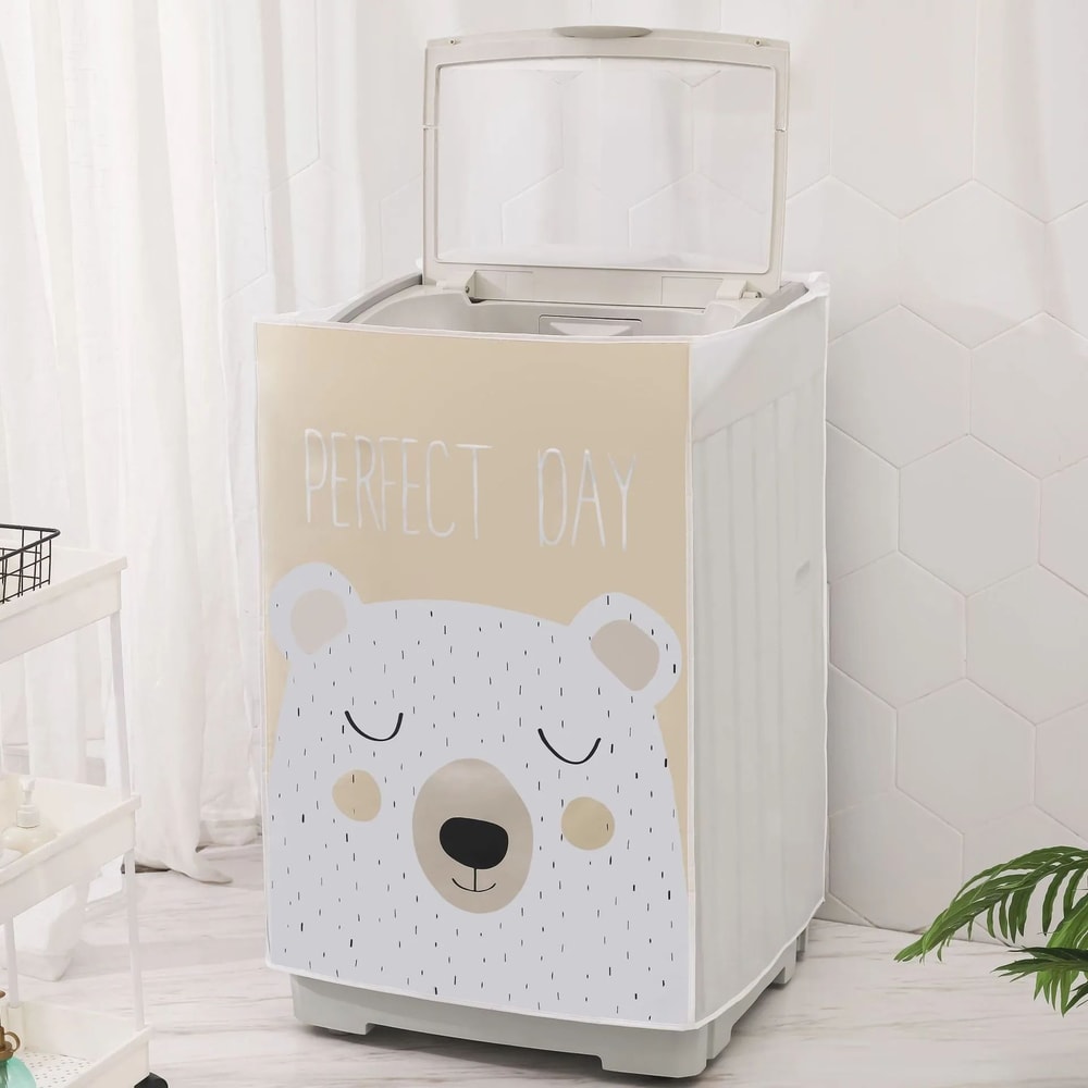 PEVA Waterproof Dustproof Washing Machine Cover Thick Universal Fit Protector For TopFront Load Wa 6