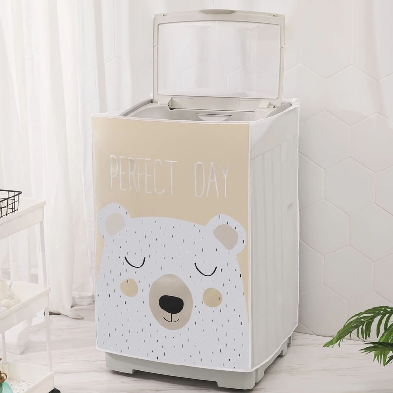 PEVA Waterproof Dustproof Washing Machine Cover Thick Universal Fit Protector For TopFront Load Wa 6