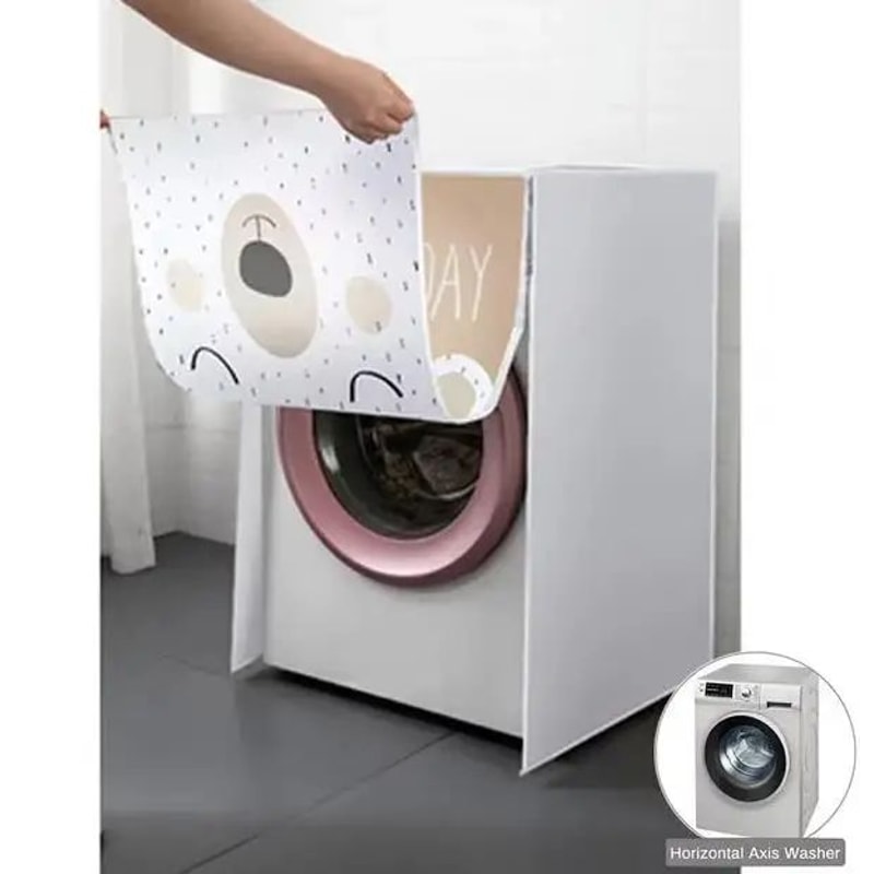 PEVA Waterproof Dustproof Washing Machine Cover Thick Universal Fit Protector For TopFront Load Wa 7