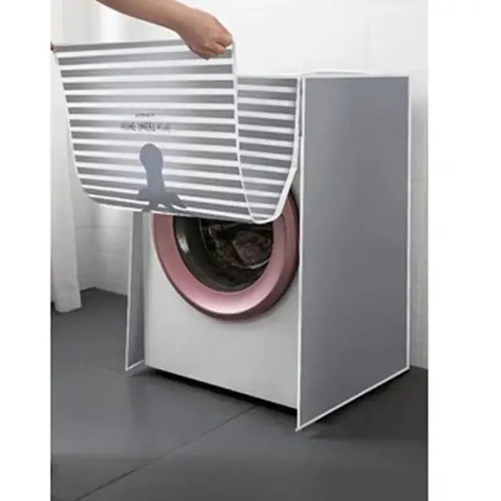 PEVA Waterproof Dustproof Washing Machine Cover Thick Universal Fit Protector For TopFront Load Wa 8