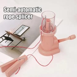 manual hand crank rope knitting machine – semi-automatic mini weaving tool for diy crafts, cord making & sewing accessor