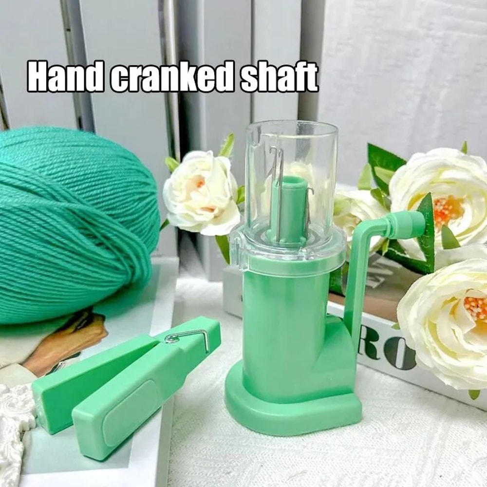 Manual Hand Crank Rope Knitting Machine SemiAutomatic Mini Weaving Tool For DIY Crafts Cord Making 2