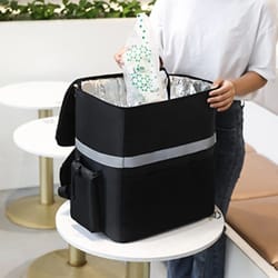 30l insulated delivery backpack – waterproof thermal cooler bag for riders, takeout, pizza & grocery delivery