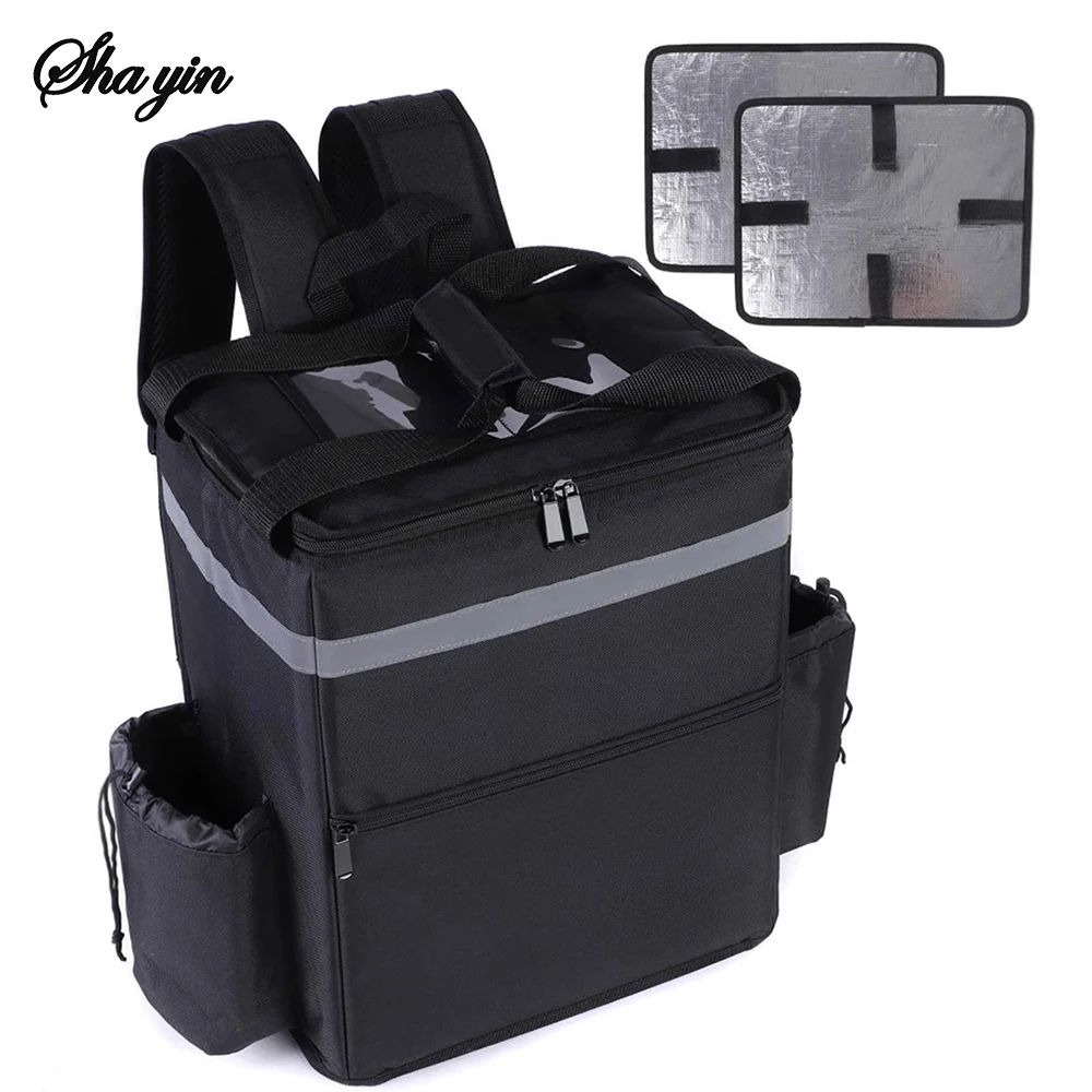 30L Insulated Delivery Backpack Waterproof Thermal Cooler Bag For Riders Takeout Pizza Grocery De 1